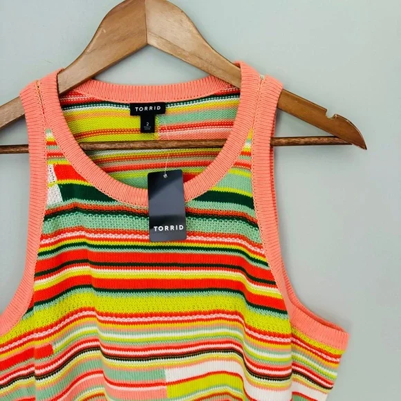 Torrid Mini Crochet Tank Dress NWT Size 2X - Picture 3 of 5